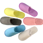 Hot sales cotton hotel slippers indoor high quality disposable slipper customized logo Hotel amenities